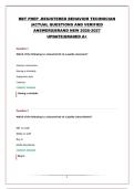 RBT PREP -REGISTERED BEHAVIOR TECHNICIAN &vert;ACTUAL QUESTIONS AND VERIFIED ANSWERS&vert;BRAND NEW 2026-2027 UPDATE&vert;GRADED A&plus;