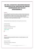 RBT SKILL ACQUISITION -REGISTERED BEHAVIOR TECHNICIAN &vert;ACTUAL QUESTIONS AND VERIFIED ANSWERS&vert;BRAND NEW 2026-2027 UPDATE&vert;GRADED A&plus;