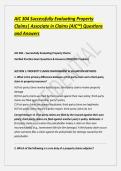AIC 304 Successfully Evaluating Property Claims Associate in Claims Questions and Answers&period;pdf&NewLine;&NewLine;
