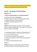 NYC City Assessor &lpar;Promotion&rpar; Examination ACTUAL EXAM &NewLine;COMPLETE QUESTIONS AND DETAILED SOLUTIONS 