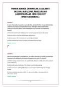 PRAXIS SCHOOL COUNSELOR &lpar;5422&rpar; TEST &vert;ACTUAL QUESTIONS AND VERIFIED ANSWERS&vert;BRAND NEW 2026-2027 UPDATE&vert;GRADED A&plus;