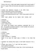 NSG 5442 Exam 1 Study Guide & Questions and Answers 2026 &vert; Nursing Exam Prep PDF