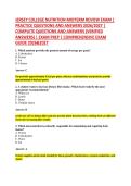 JERSEY COLLEGE NUTRITION MIDTERM REVIEW EXAM &vert; &NewLine;PRACTICE QUESTIONS AND ANSWERS 2026&sol;2027 &vert; &NewLine;COMPLETE QUESTIONS AND ANSWERS &lpar;VERIFIED &NewLine;ANSWERS&rpar; &vert; EXAM PREP &vert; COMPREHENSIVE EXAM &NewLine;GUIDE 2026&2027