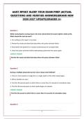 AAST RPSGT SLEEP TECH EXAM PREP &vert;ACTUAL QUESTIONS AND VERIFIED ANSWERS&vert;BRAND NEW 2026-2027 UPDATE&vert;GRADED A&plus;