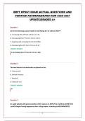 BRPT RPSGT EXAM &vert;ACTUAL QUESTIONS AND VERIFIED ANSWERS&vert;BRAND NEW 2026-2027 UPDATE&vert;GRADED A&plus;