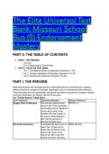 The Elite Missouri School Bus &lpar;S&rpar; Endorsement Test Bank 2026&sol;2027 &vert; Grandmaster Questions & Critical Axioms