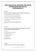 RPSGT EXAM &vert;ACTUAL QUESTIONS AND VERIFIED ANSWERS&vert;BRAND NEW 2026-2027 UPDATE&vert;GRADED A&plus;