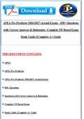 APEA Pre-Predictor 2026&sol;2027 &lpar;Actual Exam&rpar; &ndash; 850&plus; Questions with Correct Answers & Rationales &vert; Complete NP Board Exam Study Guide &vert;&vert;Complete A&plus; Guide&NewLine;
