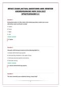 RPSGT EXAM &vert;ACTUAL QUESTIONS AND VERIFIED ANSWERS&vert;BRAND NEW 2026-2027 UPDATE&vert;GRADED A&plus;