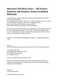 Wisconsin CPA Ethics Exam &mdash; 300 Practice Questions with Answers&comma; Choices & Detailed Rationales&period;pdf&NewLine;&NewLine;