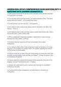 ARIZONA REAL ESTATE COMPREHENSIVE EXAM QUESTIONS WITH ANSWERS GUARANTEE A&period;pdf&NewLine;&NewLine;