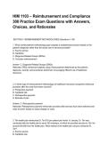 HIM 1103 &ndash; Reimbursement and Compliance 300 Practice Exam Questions with Answers&comma; Choices&comma; and Rationales&period;pdf&NewLine;&NewLine;
