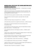 ARIZONA REAL ESTATE EOC TEST PAPER QUESTIONS WITH ANSWERS GUARANTEE A&period;pdf&NewLine;&NewLine;