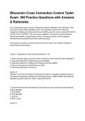 Wisconsin Cross Connection Control Tester Exam&lowbar; 300 Practice Questions with Answers & Rationales&period;pdf&NewLine;&NewLine;