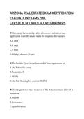 ARIZONA REAL ESTATE EXAM CERTIFICATION EVALUATION EXAMS FULL&period;pdf&NewLine;&NewLine;