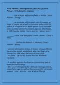 Adult Health Exam &num;2 Questions &vert; 2026&sol;2027 &vert; Correct Answers &vert; With Complete Solutions&NewLine;&NewLine;