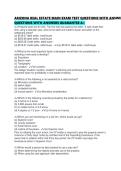 ARIZONA REAL ESTATE MAIN EXAM TEST QUESTIONS WITH ANSWERS GUARANTEE A&period;pdf&NewLine;&NewLine;