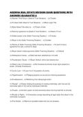 ARIZONA REAL ESTATE REVISION EXAM QUESTIONS WITH ANSWERS GUARANTEE A&period;pdf&NewLine;&NewLine;