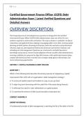 Certified Government Finance Officer &lpar;CGFO&rpar; Debt &NewLine;Administration Exam &vert; Latest Verified Questions and &NewLine;Detailed Answers 