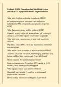 Pediatric &lpar;EOR&rpar;&colon; Gastrointestinal&sol;Nutritional System &lpar;Smarty PANCE&rpar; Questions With Complete Solutions