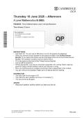 OCR A Level Mathematics B Paper 3  &lpar;MEI&rpar;&NewLine;&lpar; H640&sol;03&rpar; Pure Mathematics and Comprehension&NewLine;Question paper June 2026