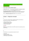 NSG 3500 Exam Review Questions & Answer Key Galen College of Nursing &vert;