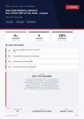 Analyzing Financial Reports Wall Street Prep Exam 2026&sol;2027 &ndash; Questions and Answers &vert; 100&percnt; Verified &vert; Detailed Rationales &ndash; Pass Guaranteed &ndash; A&plus; Graded