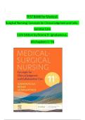 TEST BANK FOR Medical-Surgical Nursing&colon; Concepts for Clinical Judgment and Collaborative Care &lpar;Evolve&rpar; 11th Edition by Donna D&period; Ignatavicius&comma; Cherie R&period; Rebar& Nicole M&period; Heimgartner &vert;ISBN&colon; 9780323878265&vert; Complete Solution Guide A&plus;&sol; Newest&NewLine;