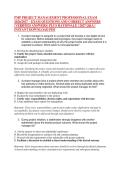 PMP PROJECT MANAGEMENT PROFESSIONAL EXAM &NewLine;2026&sol;2027 &ndash; EXAM QUESTIONS AND CORRECT ANSWERS &NewLine;&lpar;VERIFIED ANSWERS&rpar; PLUS RATIONALE &vert; 2027 Q&A &vert; &NewLine;INSTANT DOWNLOAD PDF
