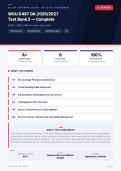 WGU D487 Objective Assessment OA Exam Nursing Competency 2026&sol;2027 &ndash; Questions and Answers &vert; 100&percnt; Verified &vert; Detailed Rationales &ndash; Pass Guaranteed &ndash; A&plus; Graded