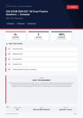 CEA Exam 2026&sol;2027 Practice Questions Certified Executive 2026&sol;2027 &ndash; Questions and Answers &vert; 100&percnt; Verified &vert; Detailed Rationales &ndash; Pass Guaranteed &ndash; A&plus; Graded 