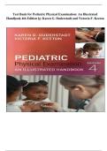 Test Bank for Pediatric Physical Examination&colon; An Illustrated Handbook&comma; 4th Edition by Karen G&period; Duderstadt & Victoria F&period; Keeton &vert; ISBN 9780323831550