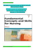 Test Bank for Fundamental Concepts and Skills for Nursing 7th Edition by Patricia A&period; Williams &ndash; Complete Chapters 1&ndash;42 Questions and Answers