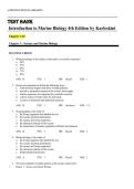 TEST BANK  Introduction to Marine Biology 4th Edition by Karleskint 