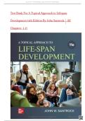 Test Bank For A Topical Approach to Lifespan Development 11th Edition By John Santrock &vert; All Chapters &lpar;1-17&rpar; are Included &vert; Latest Version