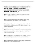 NUR310G HEALTH ASSESSMENT 4&NewLine;FINAL PAPER &lpar;NEW VERSION&NewLine;2026&sol;2027&rpar; COMPLETE QUESTIONS&NewLine;AND ANSWERS GRADED A&plus;