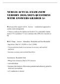 NUR310G HEALTH ASSESSMENT 4 STUDY&NewLine;GUIDE &lpar;NEW VERSION 2026&sol;2027&rpar;&NewLine;COMPREHENSIVE ANSWERS ALREADY&NewLine;PASSED&period; TOP SCORE A&plus;