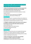 NR 668 CEA FINAL EXAM COMPREHENSIVE PRACTICE QUESTIONS AND DETAILED RATIONALES 