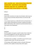 CERT&lowbar;MASTER 1101 - WGU &lpar;D316&rpar; FINAL PRACTICE ASSESSMENT  QUESTIONS AND ANSWERS UPDATED 2026&sol;2027 ALL ANSWERS 100&percnt; ACCURATE BEST EXAM RATED A&plus; FOR PASS