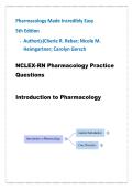 Test Bank NCLEX-RN Pharmacology &vert; Pharmacology Made Incredibly Easy &vert; 2026&sol;2027