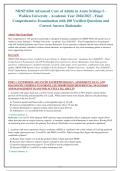 NRNP 6566 Advanced Care of Adults in Acute Settings I &NewLine;Walden University - Academic Year 2026&sol;2027 - Final&NewLine;Comprehensive Examination with 100 Verified Questions and&NewLine;Correct Answer Rationales