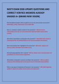 NOCTI EXAM 2026 UPDATE QUESTIONS AND&NewLine;CORRECT VERIFIED ANSWERS ALREADY&NewLine;GRADED A&plus; &lpar;BRAND NEW VISION&rpar;