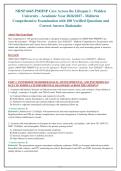 NRNP 6665 PMHNP Care Across the Lifespan I - Walden&NewLine;University - Academic Year 2026&sol;2027 - Midterm&NewLine;Comprehensive Examination with 100 Verified Questions and&NewLine;Correct Answer Rationales