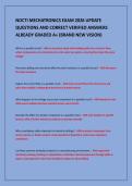 NOCTI MECHATRONICS EXAM 2026 UPDATE&NewLine;QUESTIONS AND CORRECT VERIFIED ANSWERS&NewLine;ALREADY GRADED A&plus; &lpar;BRAND NEW VISION&rpar;