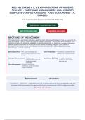 NSG 300 EXAMS 1&comma; 2&comma; 3 & 4 FOUNDATIONS OF NURSING&NewLine;2026&sol;2027 - QUESTIONS AND ANSWERS 100&percnt; VERIFIED&NewLine;COMPLETE VERIFIED ANSWERS - PASS GUARANTEED - A&plus;&NewLine;GRADED