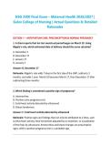 NSG 3500 Final Exam &ndash; Maternal Health 2026&sol;2027 &vert; &NewLine;Galen College of Nursing &vert; Actual Questions & Detailed &NewLine;Rationales