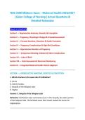 NSG 3500 Midterm Exam &ndash; Maternal Health 2026&sol;2027 &NewLine;&vert; Galen College of Nursing &vert; Actual Questions & &NewLine;Detailed Rationales 