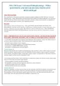 NSG 530 Exam 3 Advanced Pathophysiology - Wilkes&NewLine;QUESTIONS AND DETAILED SOLUTIONS JUST&NewLine;RELEASED&period;pdf