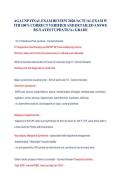 AGACNP Final Exam Review 2026&colon; Actual Exam with Verified Answers&NewLine;&NewLine;