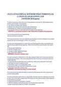 NGN ATI Maternal Newborn Proctored Exam 2026 Update&colon; Latest Q&A Study Guide&NewLine;&NewLine;